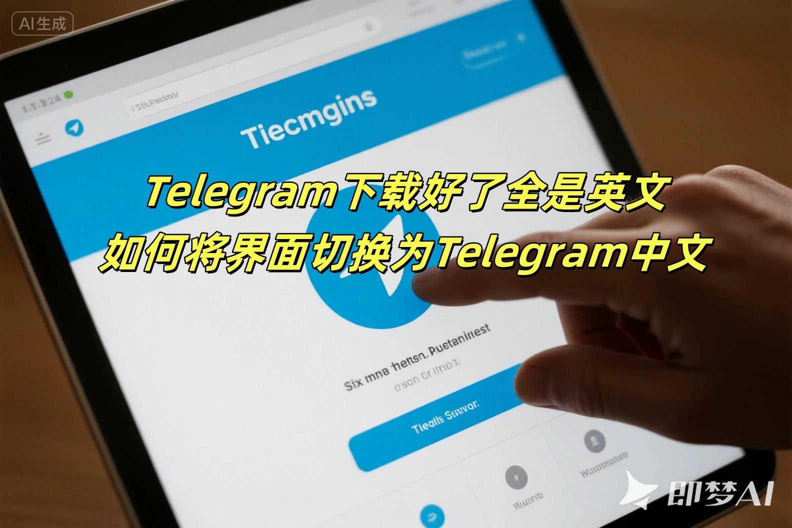 Telegram下载好了全是英文怎么办？