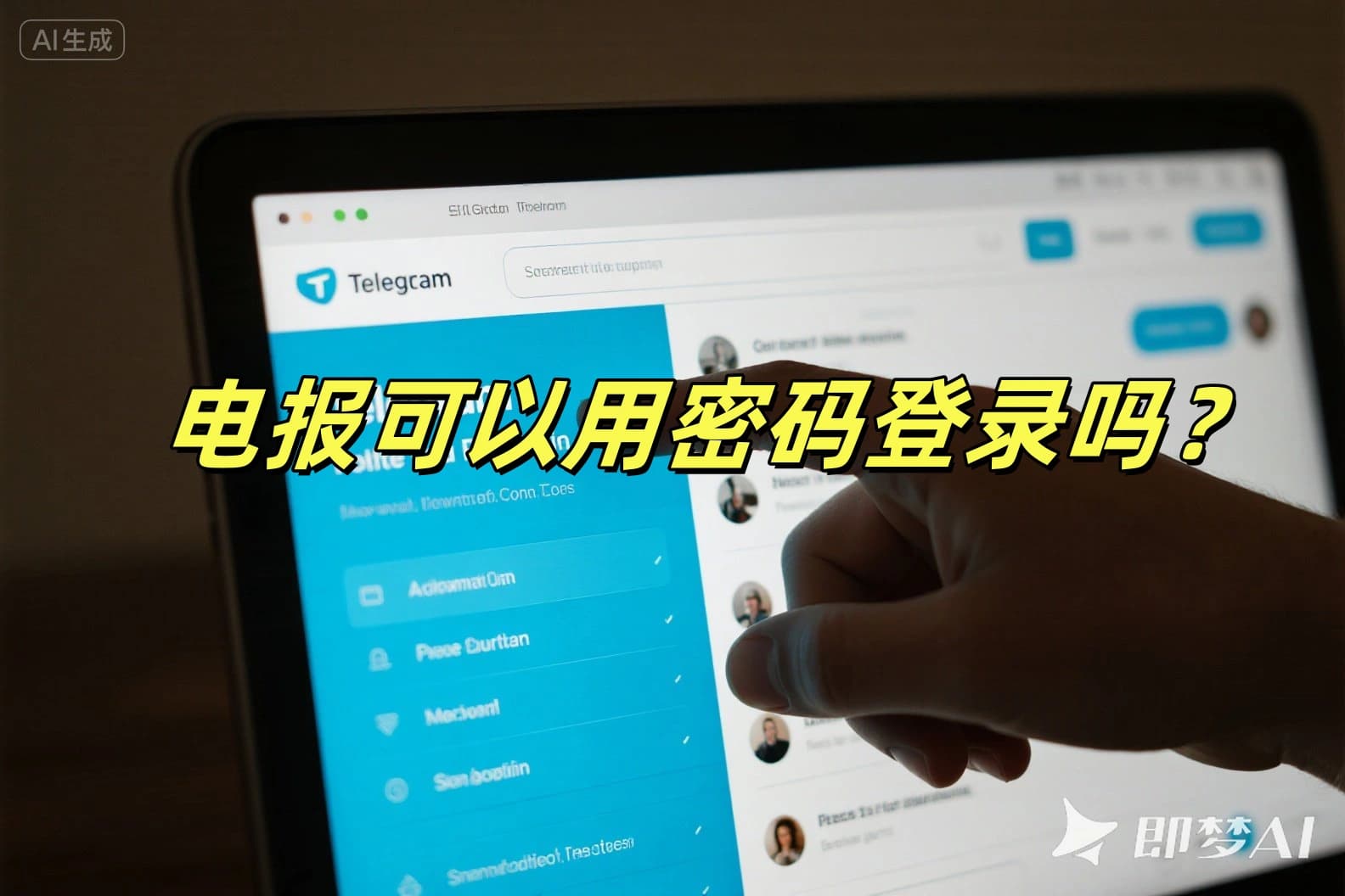 电报可以用密码登录吗？