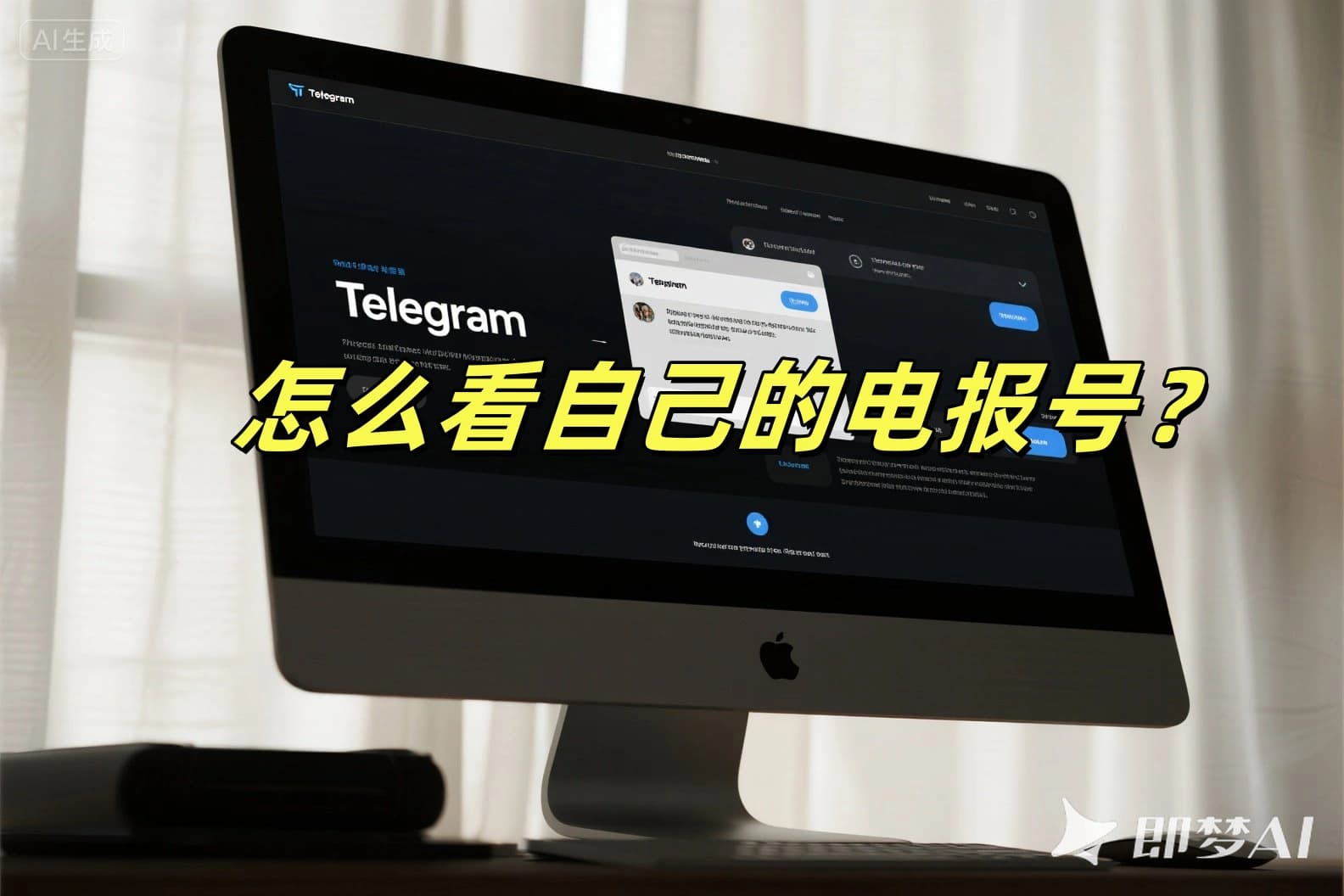怎么看自己的电报号？