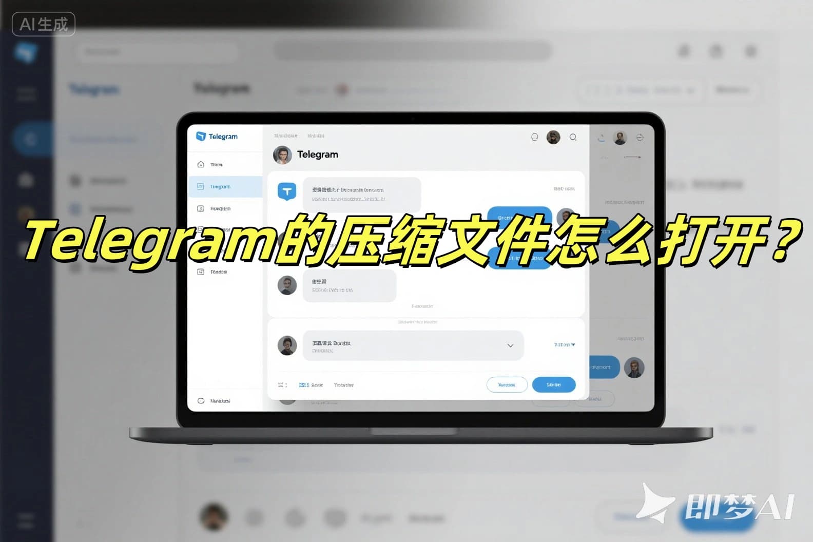 Telegram的压缩文件怎么打开？