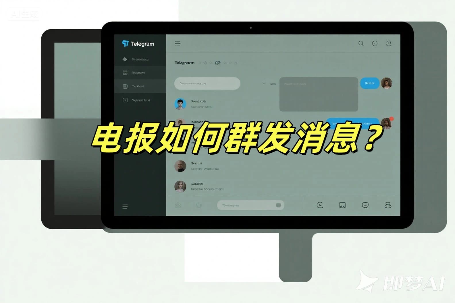 电报如何群发消息？