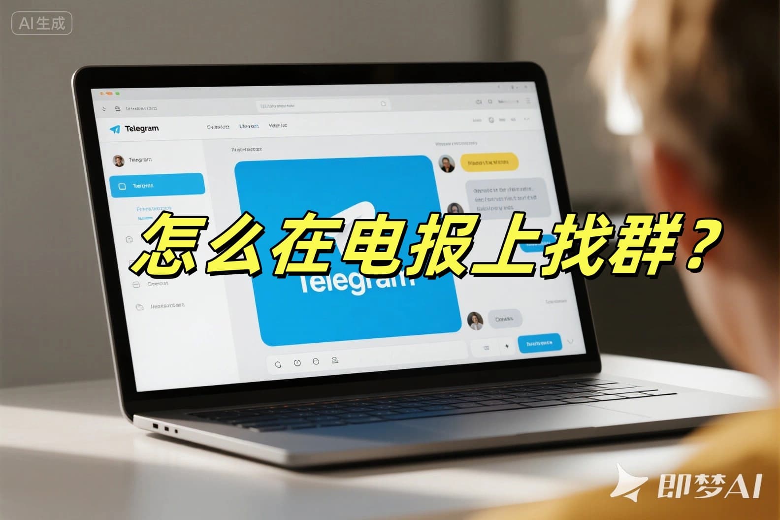 怎么在电报上找群？