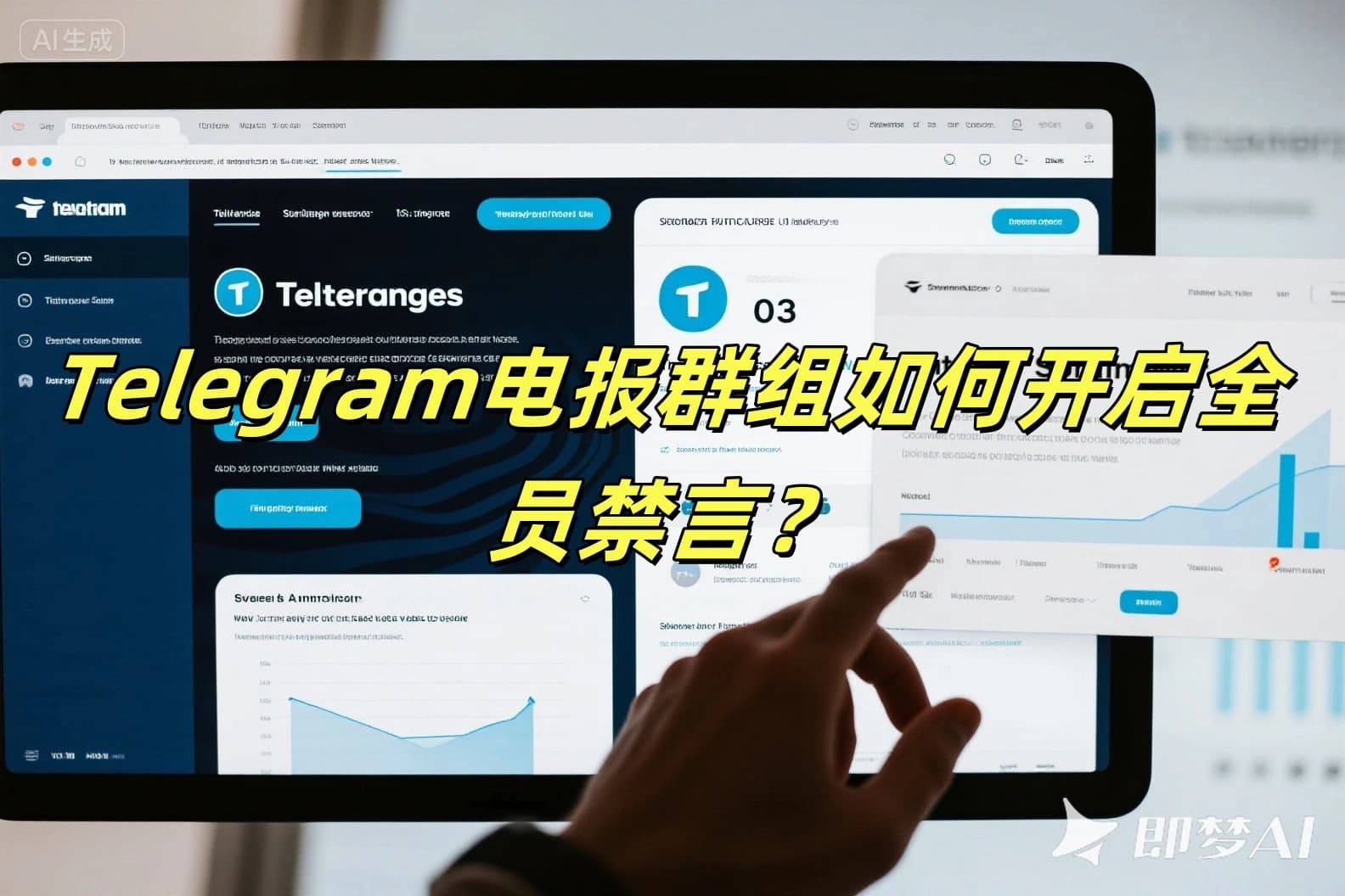 Telegram电报群组如何开启全员禁言？