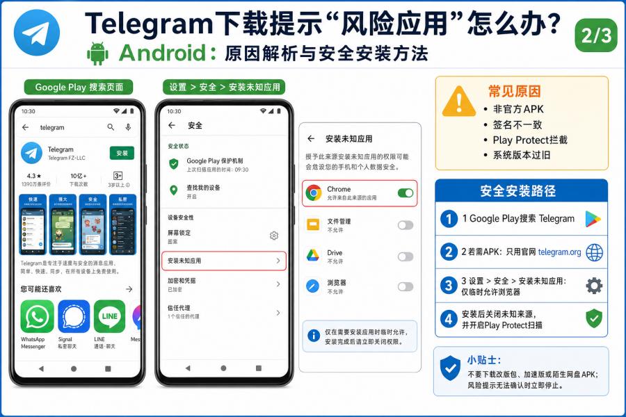 Telegram APK 下载安全检查