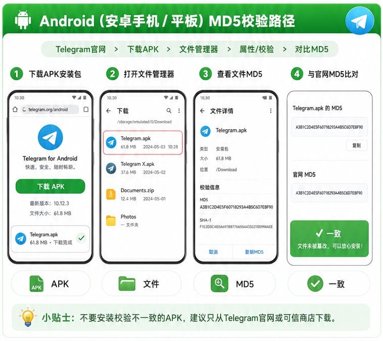 Android手机校验Telegram APK