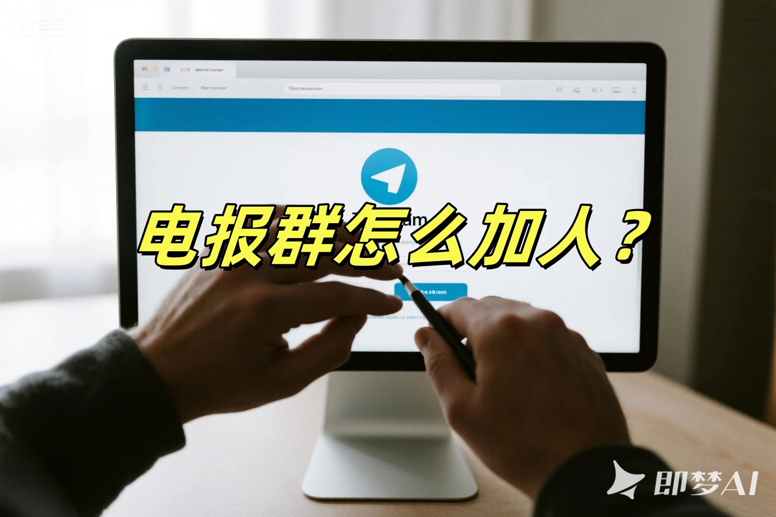 电报群怎么加人？