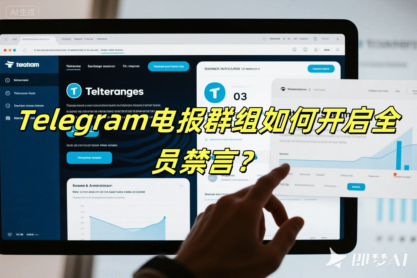 Telegram电报群组如何开启全员禁言?