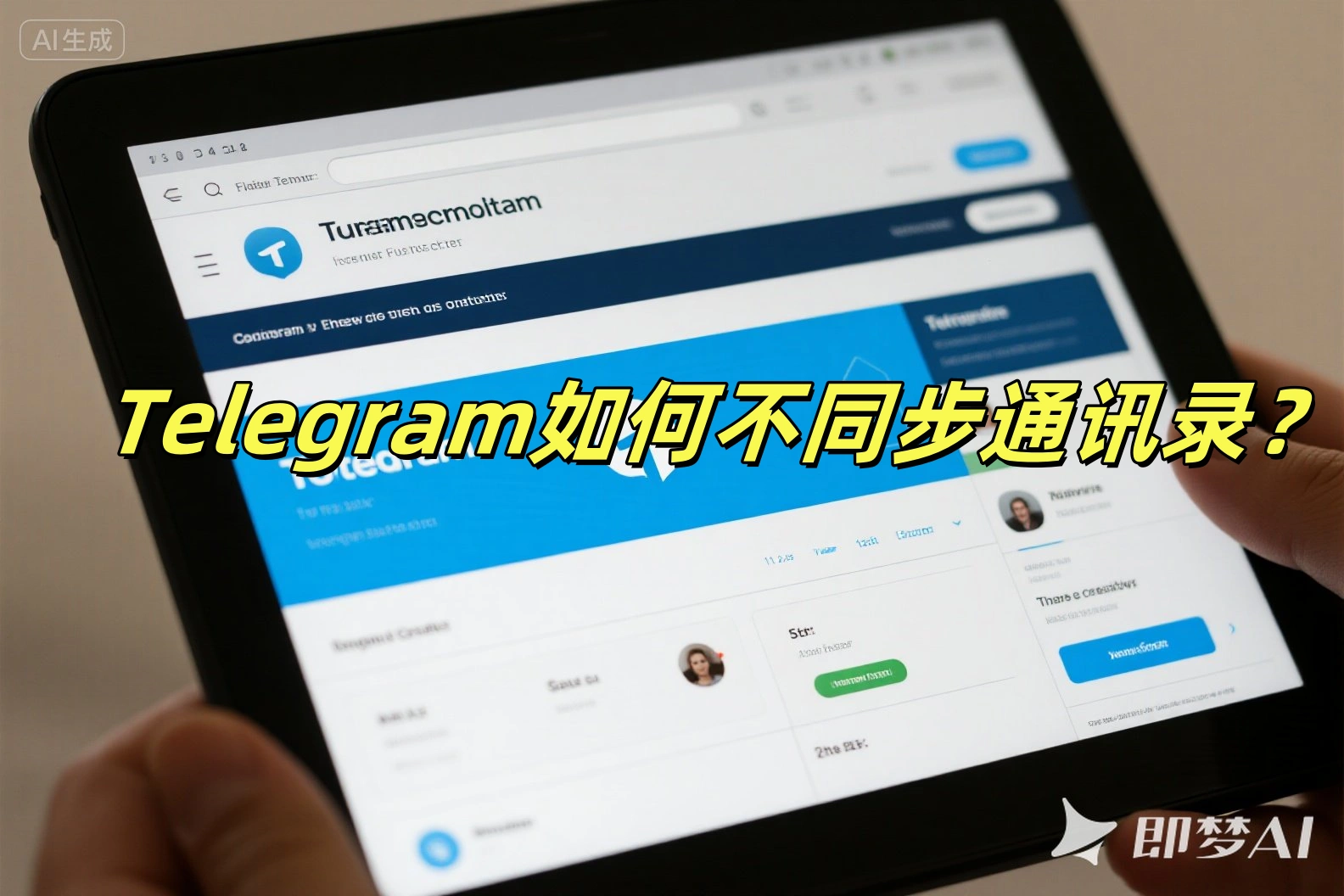 Telegram如何不同步通讯录?